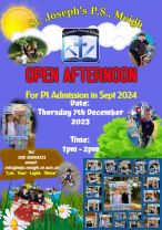 New P1 Admissions Open Afternoon Dec 2023