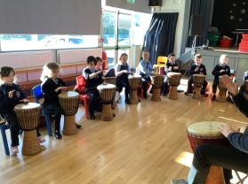 African Drumming in Primary 3🪘🪘