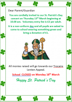 St. Patrick\'s Day Concert in School