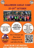 Gaelic Camp over Halloween Mid-Term