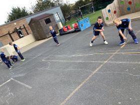 Outdoor learning in Primary 4