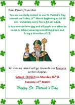St Patrick\'s Concert Invite